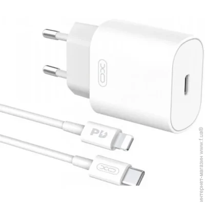   XO  L91EU 1Type-C PD 25W 3A White (L91i-WH) +   Lightning L91i-WH