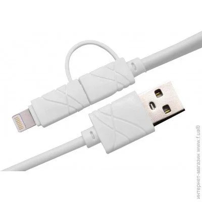  2  1 Xoko Lightning to Micro USB 1, White (SC-210WH)