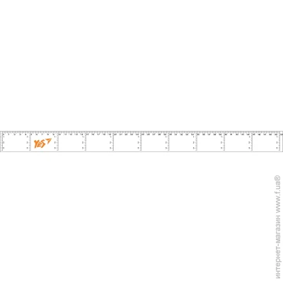 YES Лінійка 50 см прозора YES Лінійка 50 см прозора