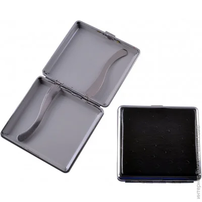 YKX Портсигар на 20 сигарет з власником, Astra Black (Hl-148-3) YKX Портсигар на 20 сигарет з власником, Astra Black (Hl-148-3)