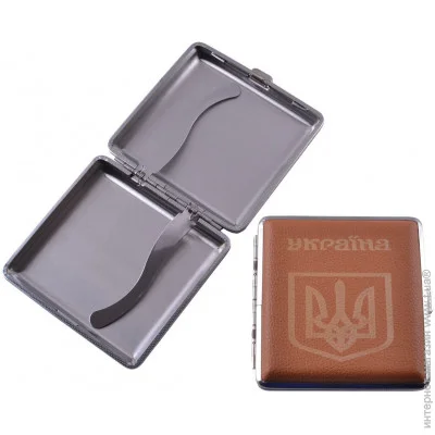 YKX Портсигар на 20 сигарет Украина Brown (Hl-156-2) YKX Портсигар на 20 сигарет Украина Brown (Hl-156-2)