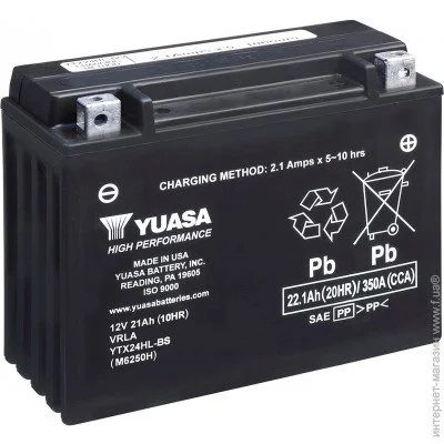   Yuasa  12V 22,1Ah High Performance MF VRLA Battery () (YTX24HL-BS)