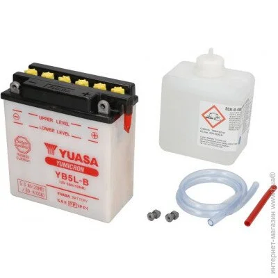   Yuasa YB5L-B + ELEKTROLIT (YB5LBELEKTROLIT)