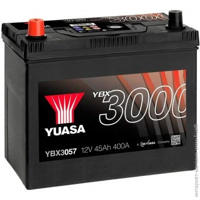   Yuasa 12V 45Ah SMF Battery Japan (1) (YBX3057)