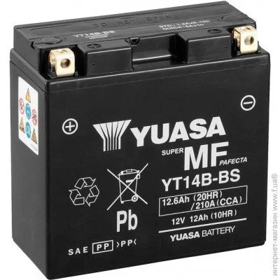   Yuasa  Yuasa 12V 12,6Ah MF VRLA Battery () (YT14B-BS)