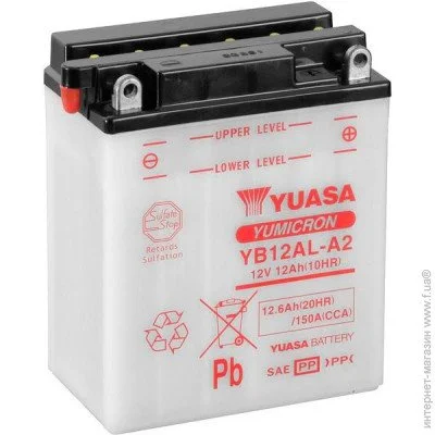   Yuasa 12V 12,6Ah YuMicron Battery () (YB12AL-A2)