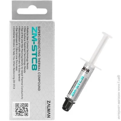  Zalman ZM-STC8, 1,5g Thermal conductivity 8.3 W / m-k, Viscosity 350-480 Pa.s