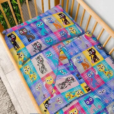 Комплект постельного белья Zastelli полуторный фиолетовый Постельное белье беби Котята бязь 110х140 Комплект постельного белья Zastelli полуторный фиолетовый Постельное белье беби Котята бязь 110х140