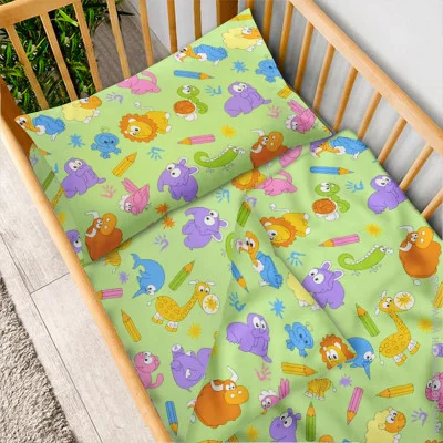 Комплект постільної білизни Zastelli полуторний 110x140 см салатовий Комплект постільної білизни 180873 Зоопарк бязь для новонароджених 110х140 Комплект постільної білизни Zastelli полуторний 110x140 см салатовий Комплект постільної білизни 180873 Зоопарк бязь для новонароджених 110х140
