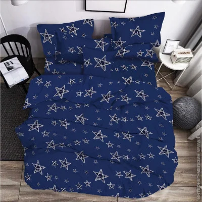Комплект постільної білизни Zastelli полуторний 145x210 см синій Комплект постільної білизни Stars on blue бязь полуторний 145х210 Синій Комплект постільної білизни Zastelli полуторний 145x210 см синій Комплект постільної білизни Stars on blue бязь полуторний 145х210 Синій