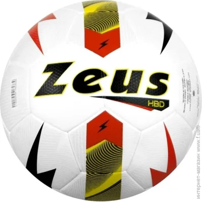 Футбольний м'яч Zeus М'яч футбольний PALLONE HBD білий, червоний Уні 4 ZZ01850 Футбольний м'яч Zeus М'яч футбольний PALLONE HBD білий, червоний Уні 4 ZZ01850
