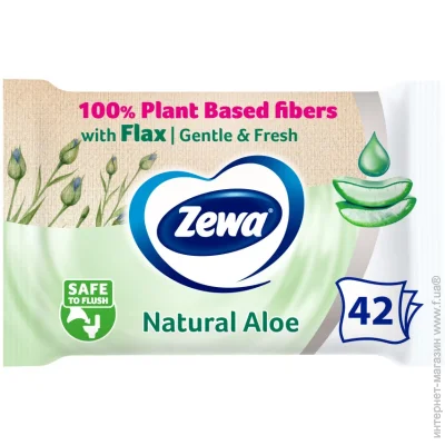    Zewa Aloe Vera moist 42  (7322540898934)