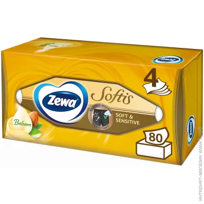 Zewa     Softis Soft&Sensitive 4  80 .