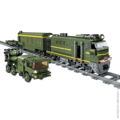 Конструктор Zipp Toys Поезд DF2159 с рельсами (5320101) 1123 шт. Конструктор Zipp Toys Поезд DF2159 с рельсами (5320101) 1123 шт.