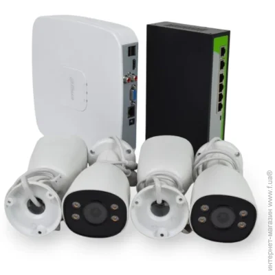   Zkteco IP-   4  CCTV bundle kit 1