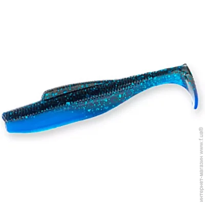   Z-Man  Diezel Minnowz 5" 4pc #Black/Blue Laminate / (2126089 / DMIN5-64PK4)