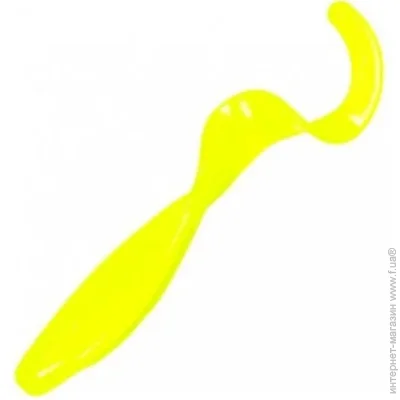   Z-Man   Streakz Curly Tailz 5 4 Pack Neon Yellow (1102-STKCRL5-83PK4)