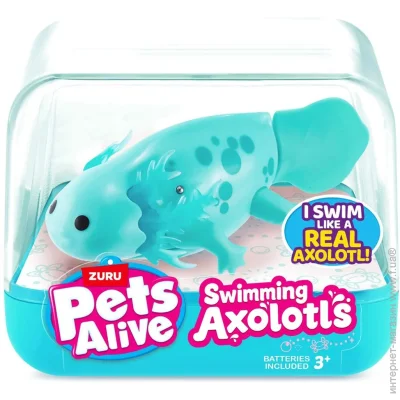 Zuru Интерактивная игрушка Pets Alive – Аксолотль (бирюзовый) (9556B) Zuru Интерактивная игрушка Pets Alive – Аксолотль (бирюзовый) (9556B)