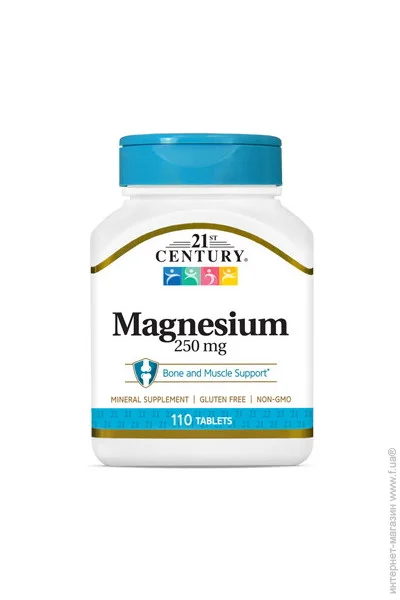    21st Century Magnesium 250 mg, 110 
