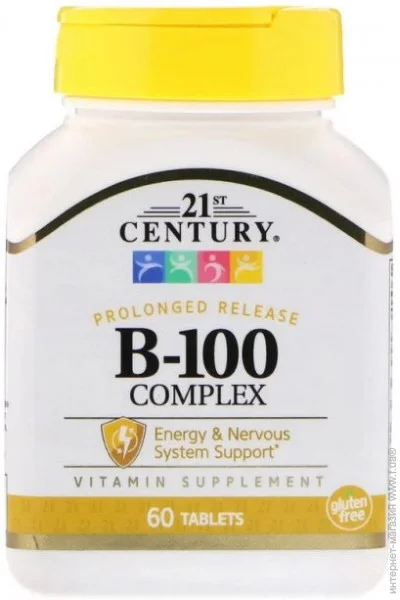 21st Century B-100 Complex Prolonged Release 60 Tablets (00000032533)
