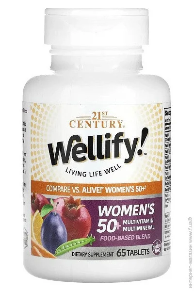   21st Century Wellify Women"s 50+  Multivitamin Multiminera 65 Tabs (000018843)