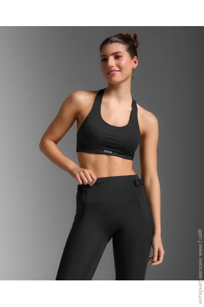 - 2XU  Aero Mesh Medium Impact Bra WR7348a_BLK/SRF .S 