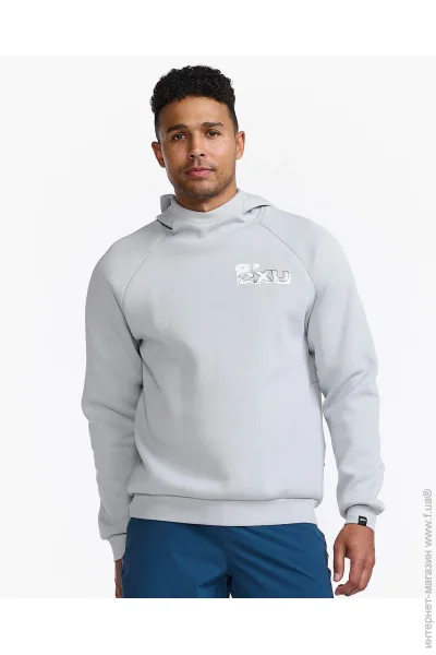  2XU Motion Hoodie MR7156a_GRM/BLK .L 