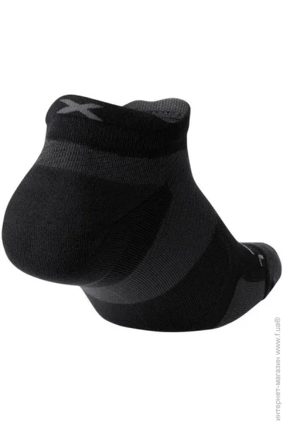  2XU  Vectr LightCushion NoShow Sock .S UA5042e_BLK/TTM .35-37,5 