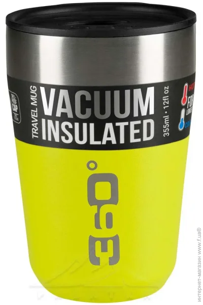  360 Degrees Vacuum Insulated Stainless Travel Mug    (Lime, Regular) (STS 360BOTTVLREGLI)