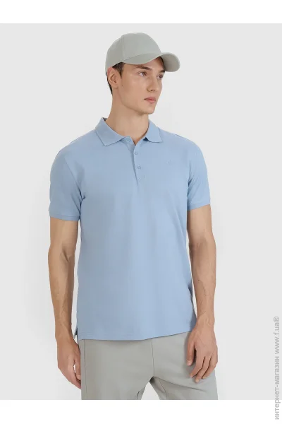 Тенниска (поло) 4F Поло POLO SHIRT M407 р.L голубой Тенниска (поло) 4F Поло POLO SHIRT M407 р.L голубой