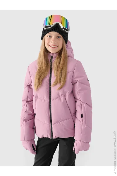 4F Куртка для дівчаток зимова TECHNICAL JACKET F543JWAW24TTJAF543-56S р.134 рожева 4F Куртка для дівчаток зимова TECHNICAL JACKET F543JWAW24TTJAF543-56S р.134 рожева