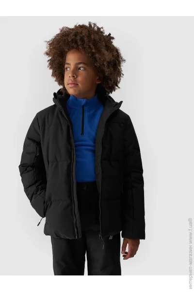 4F Куртка для хлопчиків зимова TECHNICAL JACKET M534JWAW24TTJAM534-20S р.146 чорна 4F Куртка для хлопчиків зимова TECHNICAL JACKET M534JWAW24TTJAM534-20S р.146 чорна