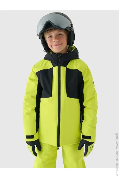 4F Куртка для мальчиков зимняя TECHNICAL JACKET M536JWAW24TTJAM536-45S р.128 салатовая 4F Куртка для мальчиков зимняя TECHNICAL JACKET M536JWAW24TTJAM536-45S р.128 салатовая