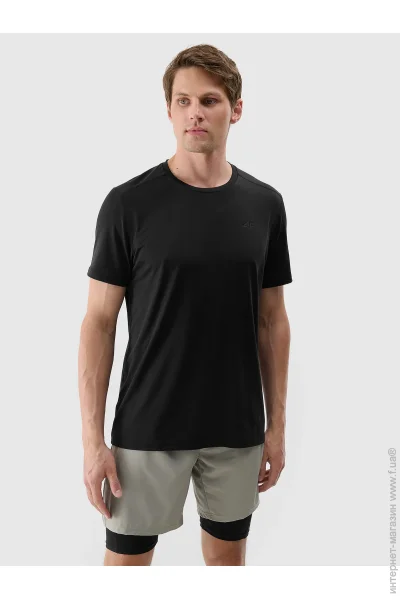 Спортивная футболка 4F Футболка TSHIRT FNK M1343 р.L черный Спортивная футболка 4F Футболка TSHIRT FNK M1343 р.L черный