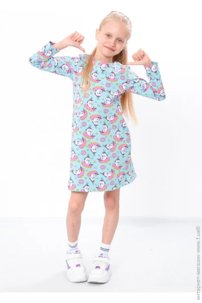 Сукня для дівчаток Носи Своє 110 Блакитний (6004-055-v17) (p-5646-167782) Сукня для дівчаток Носи Своє 110 Блакитний (6004-055-v17) (p-5646-167782)