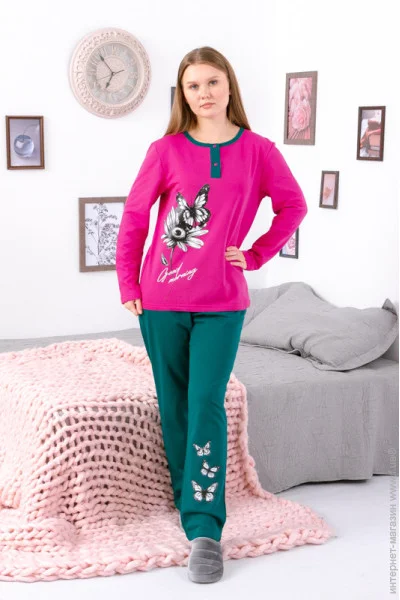 Пижамный комплект Пижама женская Носи Своє 48 Малиновый (8240-023-33-v18) (p-8505-135291) Пижамный комплект Пижама женская Носи Своє 48 Малиновый (8240-023-33-v18) (p-8505-135291)