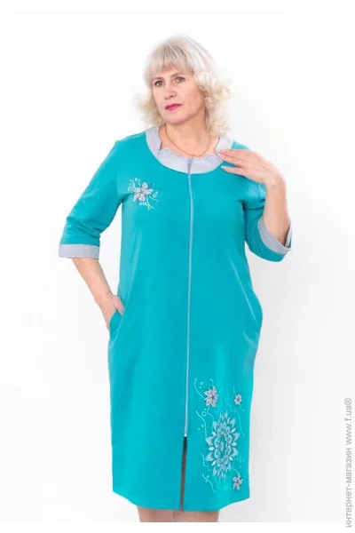 Халат жіночий Носи Своє 60 Бірюзовий (8004-023-33-v7) (p-2365-145115) Халат жіночий Носи Своє 60 Бірюзовий (8004-023-33-v7) (p-2365-145115)