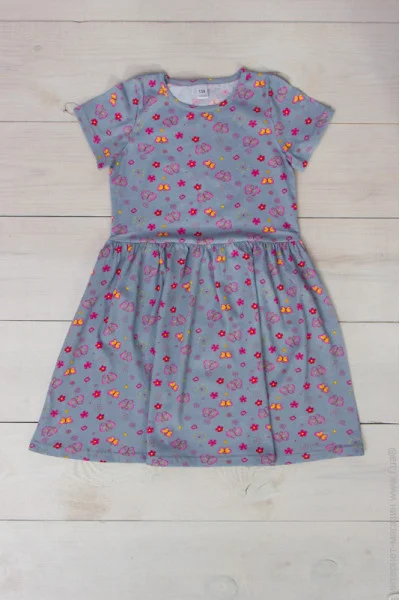 Сукня для дівчинки Носи своє Метелики (сірий) (6118-002-v23) Сукня для дівчинки Носи своє Метелики (сірий) (6118-002-v23)