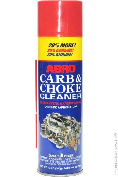 Очиститель карбюратора Abro CC 220 340гр+20% синий (4798) Очиститель карбюратора Abro CC 220 340гр+20% синий (4798)