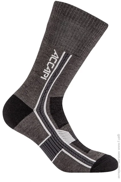  Accapi Hiking Merino Crew  (Black/Anthracite, 39-41) (ACC H0713.6699-II)