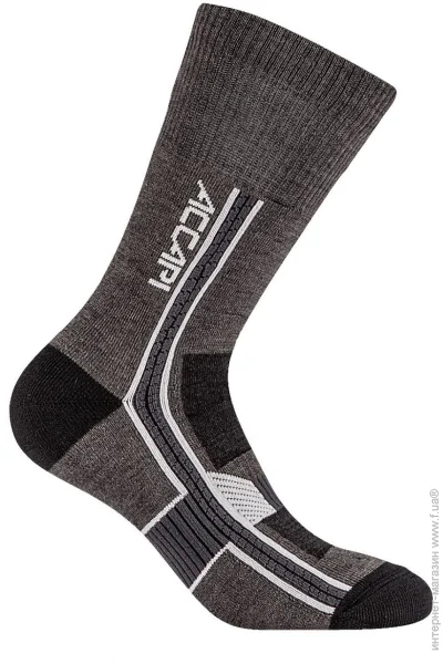  Accapi Hiking Merino Crew  (Black/Anthracite, 42-44) (ACC H0713.6699-III)