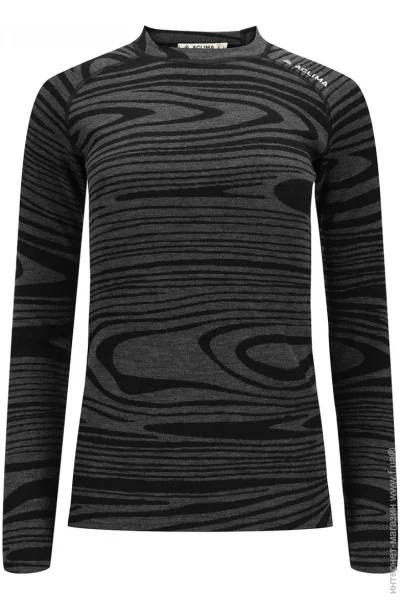 Aclima WarmWool 200 Crew Neck W's Black Motion XL (110048)