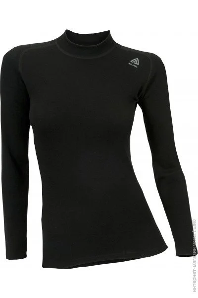  Aclima WarmWool Crew Neck Woman XS, Black (141101001-03)
