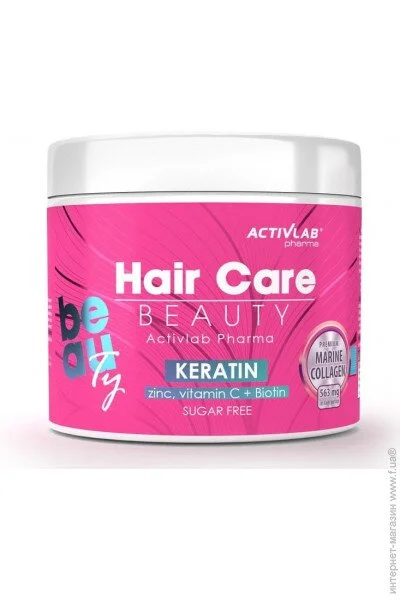   Activlab Pharma Hair Care Beauty (5g collagen marine, vitamin C, zinc, biotyna, keratine,selen) 200 g /27 servings/ (000016736)