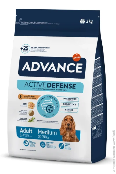   Advance Dog Medium Adult 3  (8410650150352)