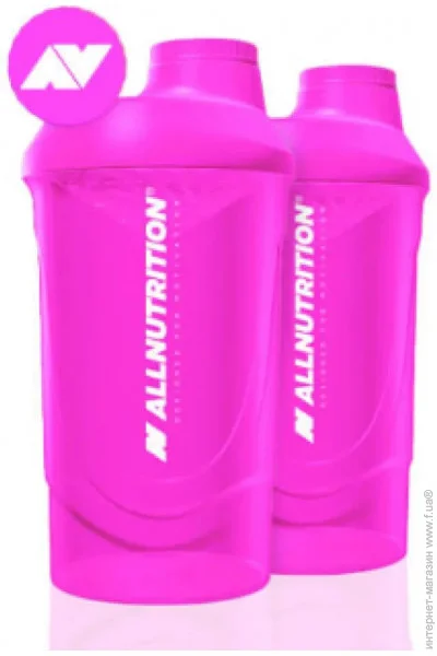 Allnutrition  Shaker 600ml 2logo Pink (1086-100-37-6171816-20)