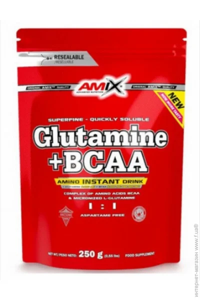  Amix L-Glutamine +  BCAA 250 g /25 servings/ Mango (000017166)