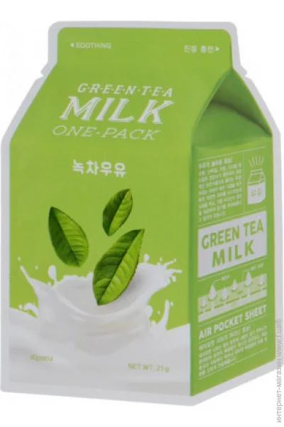 Apieu       Green Tea Milk One-Pack, 21  (8806185780278)