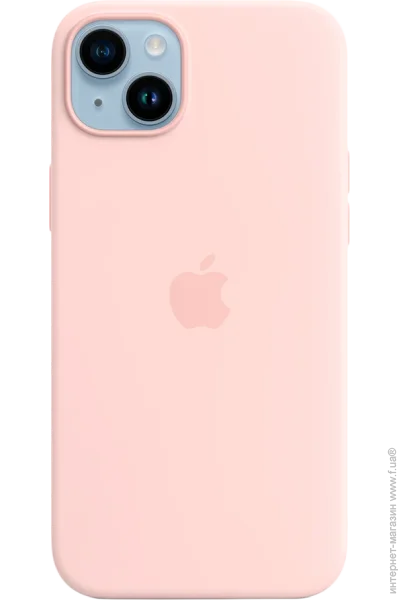  Apple iPhone 14 Plus Silicone Case with MagSafe - Chalk Pink (MPT73ZE/A)