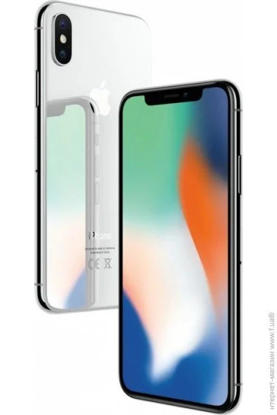  Apple iPhone X 64GB Silver Seller Refurbished (MQAD2)